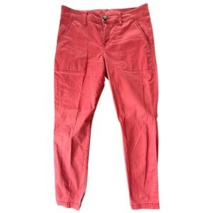 Cabi Skinny Pants Women 8 Red Baddie‎ Moto Edgy Statement Work Indie Artsy